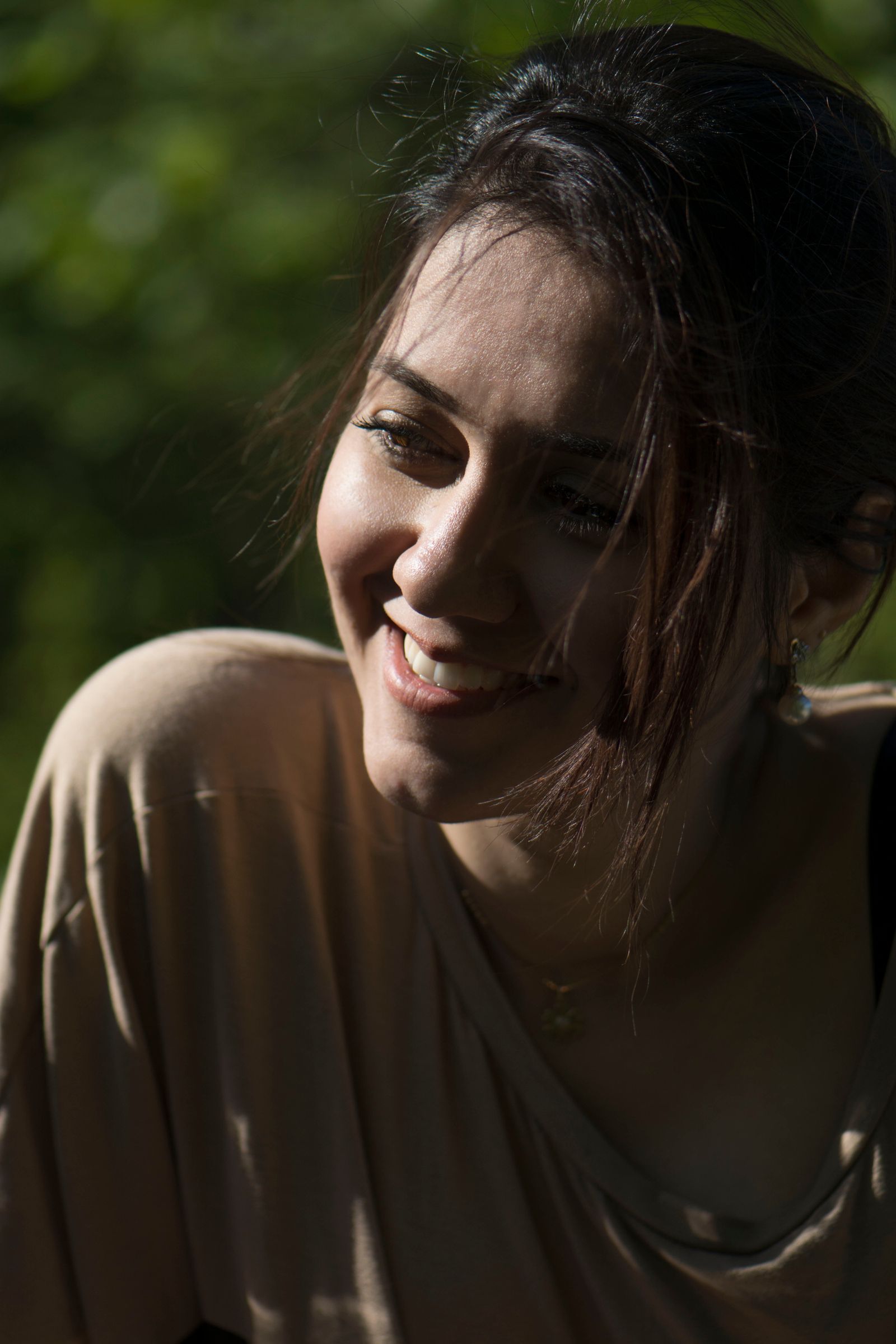 Guest Danielle Reed smiling in the sunshine